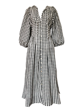 Load image into Gallery viewer, At Long Last Dress - Black Gingham
