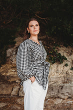 Load image into Gallery viewer, At Long Last Blouse - Black Gingham
