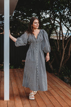 Load image into Gallery viewer, At Long Last Dress - Black Gingham
