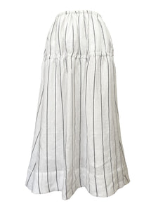 For The Thrill Of It Skirt - White Stripe