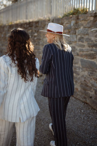 Get Off Your High Horse Blazer - Navy Stripe