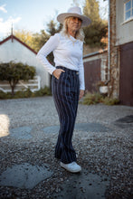 Load image into Gallery viewer, The Huntsman Tailored Pant - Navy Stripe
