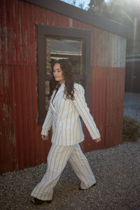 The Huntsman Tailored Pant - White Stripe