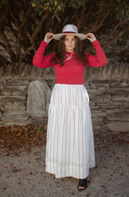 Load image into Gallery viewer, For The Thrill Of It Skirt - White Stripe
