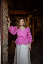 Load image into Gallery viewer, All Time Is Lost Wrap Top - Pink
