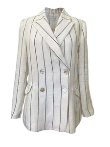 Get Off Your High Horse Blazer - White Stripe