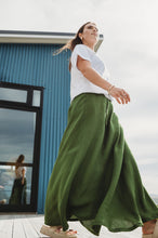 Load image into Gallery viewer, Plot Twist Maxi Skirt - Oat Linen
