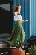 Load image into Gallery viewer, Plot Twist Maxi Skirt - Oat Linen
