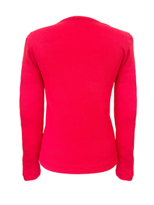 Knot So Fast Rib Knit Top - Raspberry